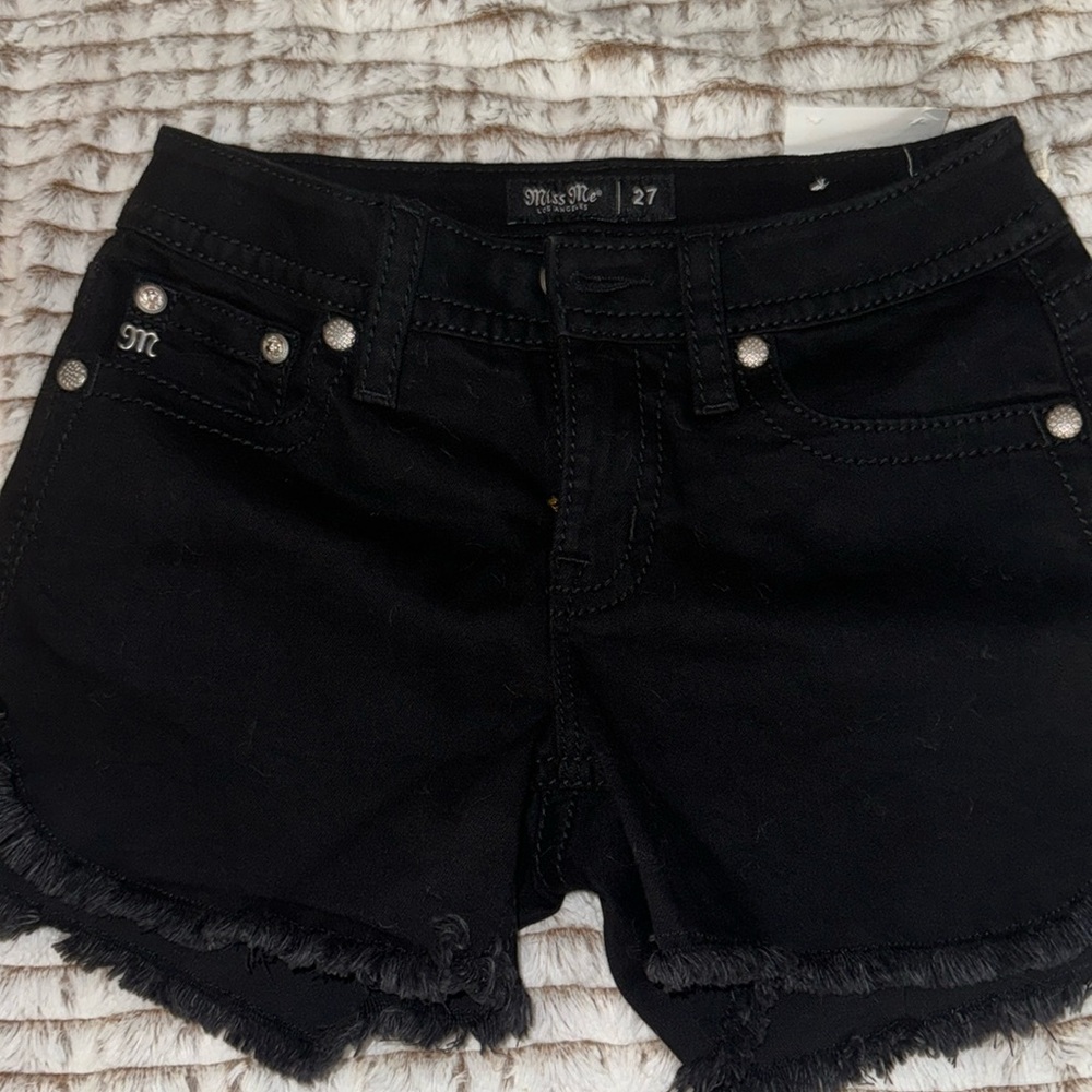 Miss Me black shorts